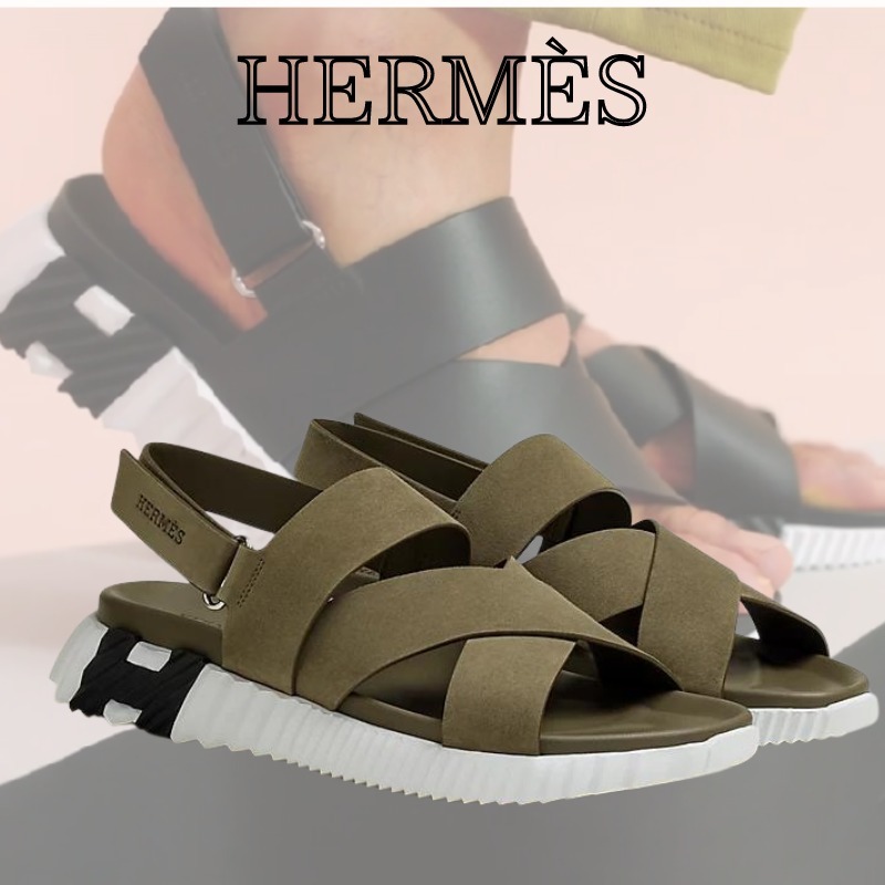 ★待望の新色入荷★【HERMES】Hサンダル ≪エレクトリック≫