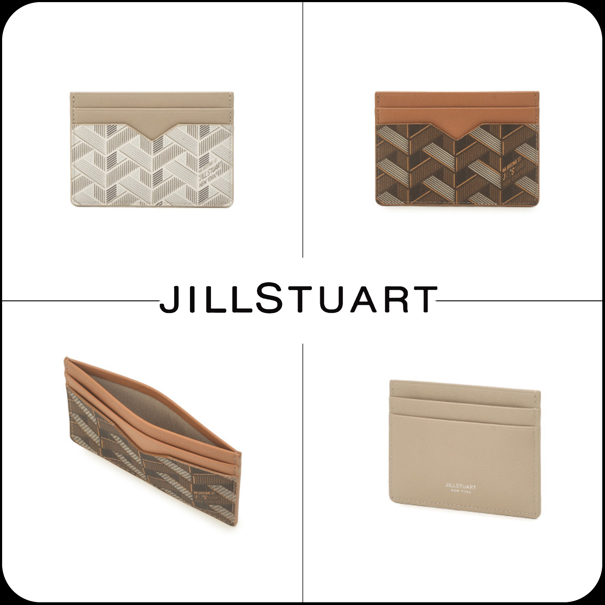 [JILLSTUART]★ROSELLA PATTERN CARD WALLET