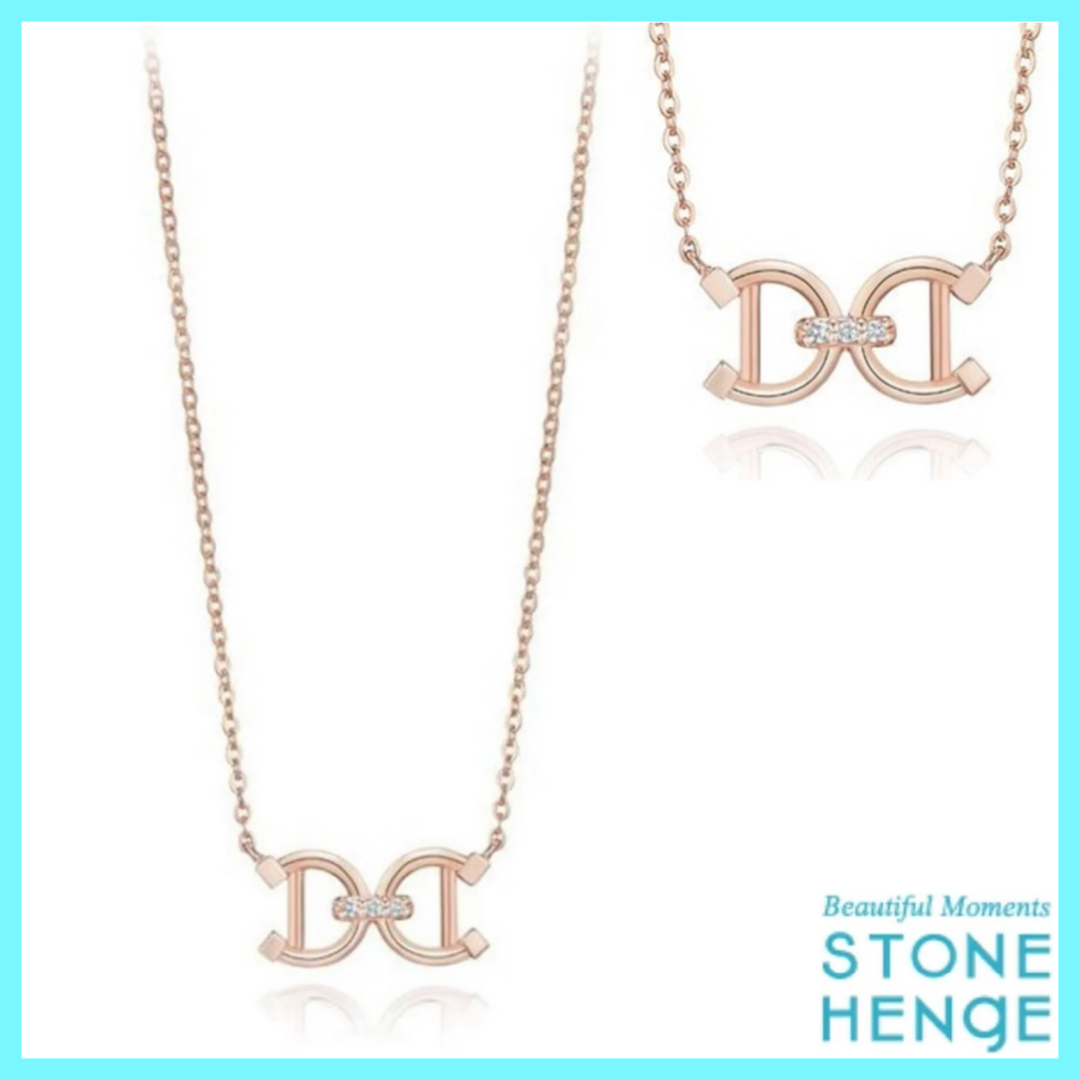 ☆STONE HENgE☆ LUCKY U 14K ローズゴールド ネックレス ☆STONE HENgE☆ Lucky U 14K ローズゴールド ネックレス