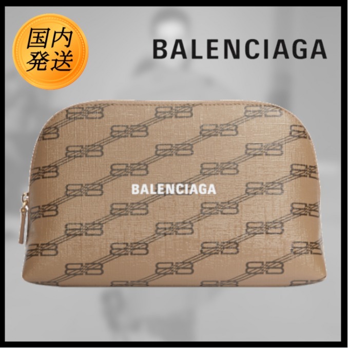 【国内発送★BALENCIAGA】SIGNATURE トイレタリーポーチ BB