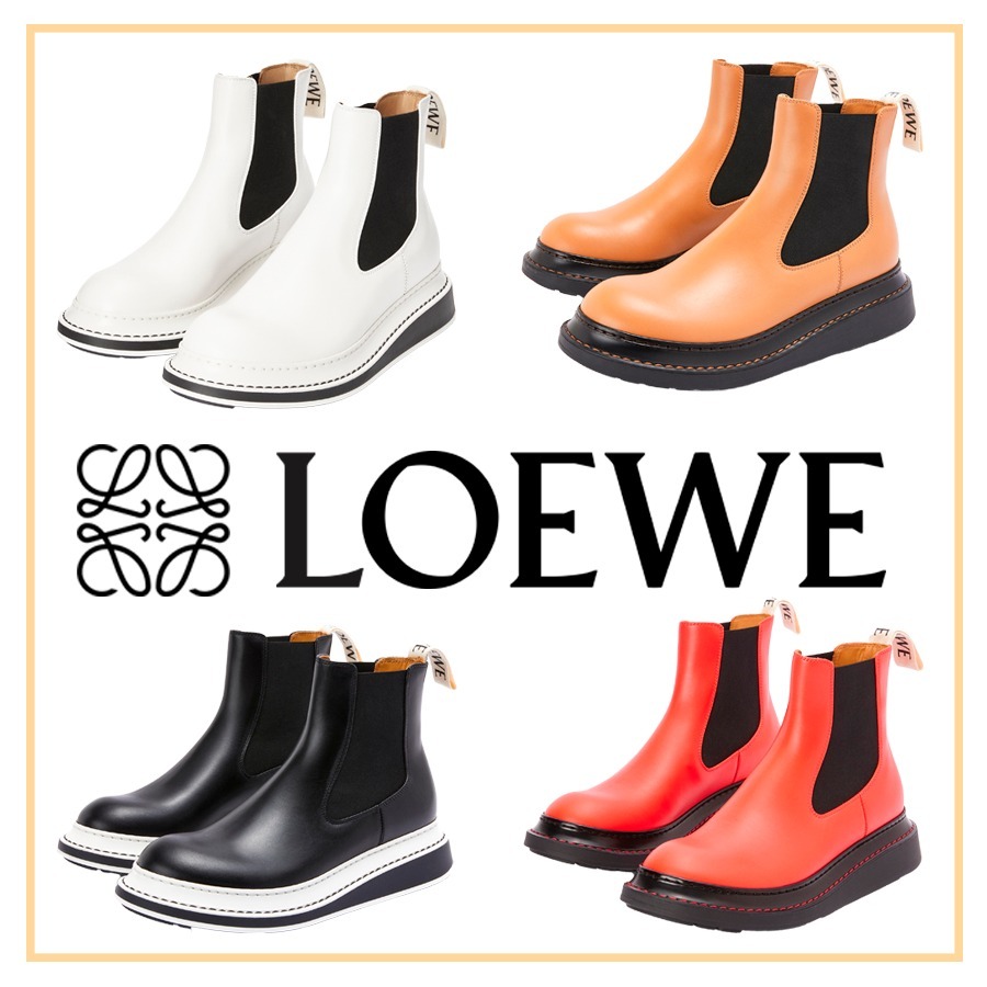 2021最新のスタイル 【LOEWE】チェルシーブーツ サイドゴア レザー ショートブーツ・ブーティ 2021最新のスタイル 【LOEWE】チェルシーブーツ サイドゴア レザー ショートブーツ・ブーティ