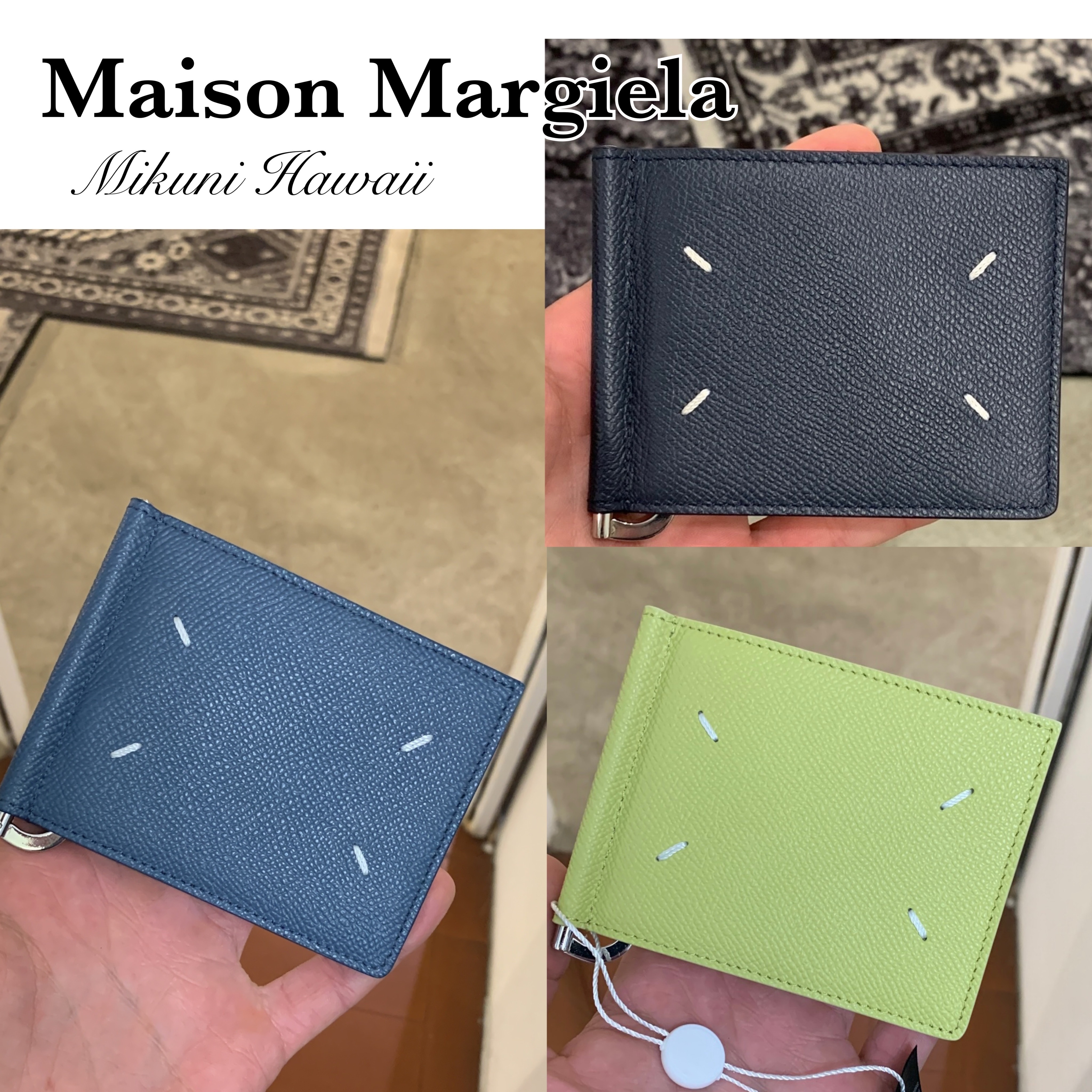 大人気☆ 《 Maison Margiela 》レザー クリップ ウォレット 財布