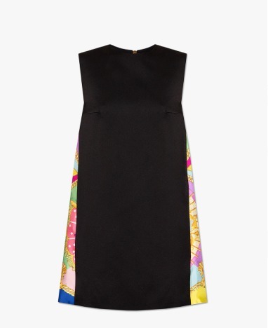 残り僅か！VERSACE シルクインサートミニドレス ミニワンピース