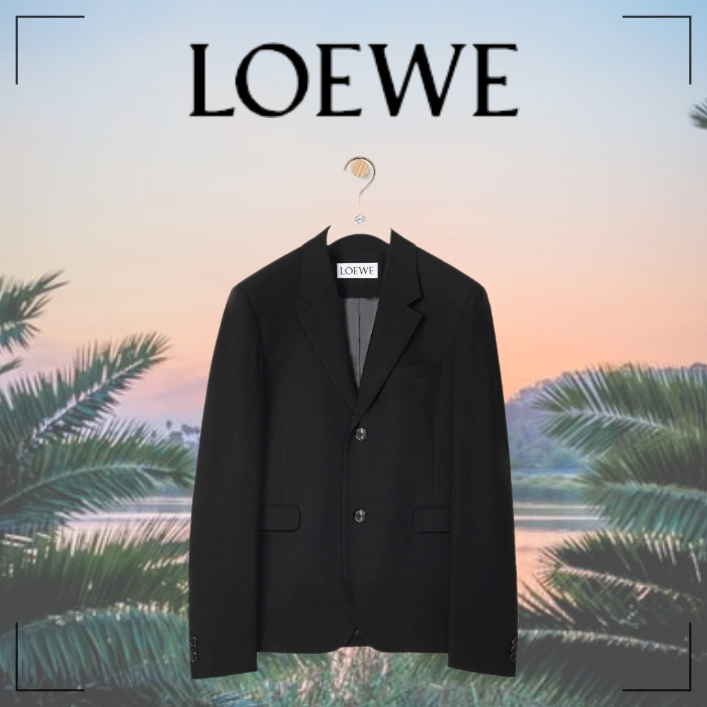 LOEWE】関税込☆新作 ウール シングルブレスト ジャケット ...