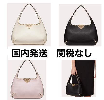 スタッズ ピンク系 VALENTINO(ヴァレンティノ) トートバッグ ...