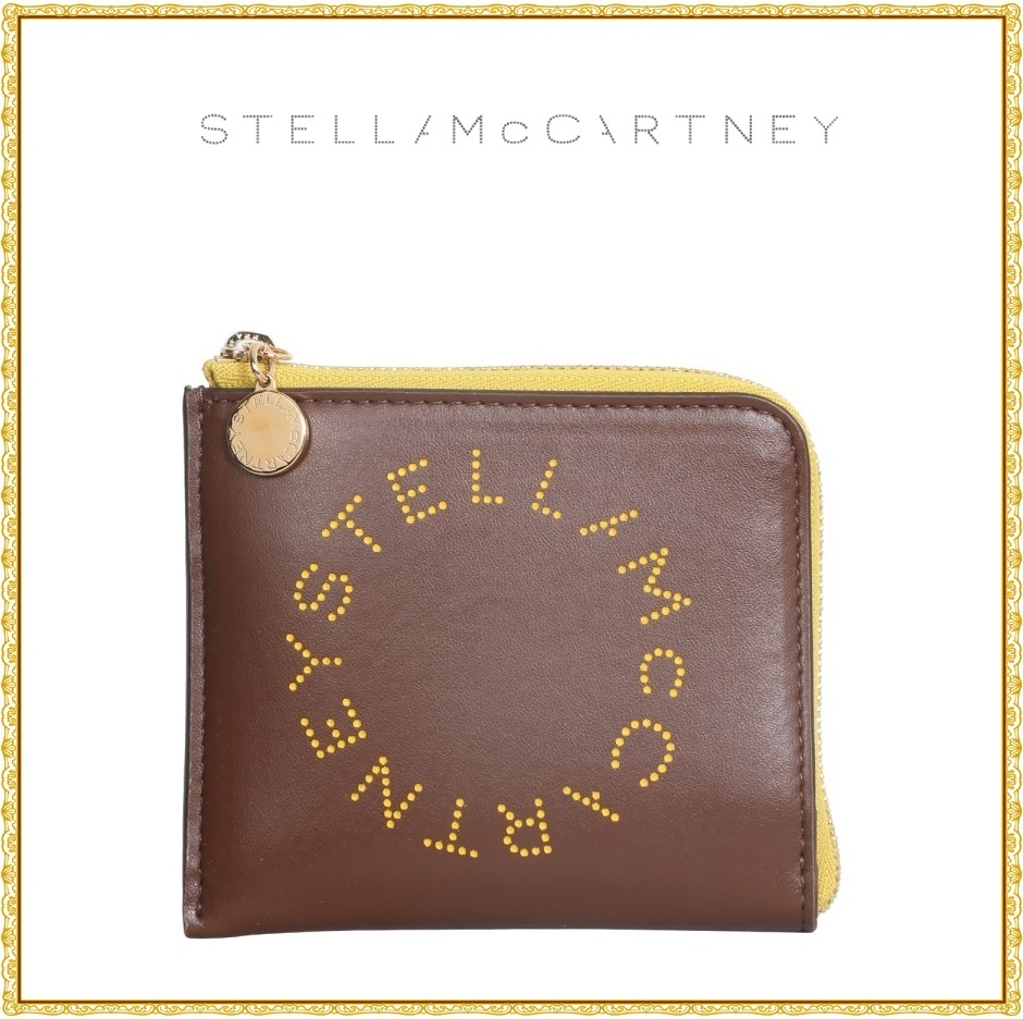 【関税送料込】STELLA McCARTNEY ロゴ入り財布 ブラウン 【関税送料込】STELLA McCARTNEY ロゴ入り財布 ブラウン