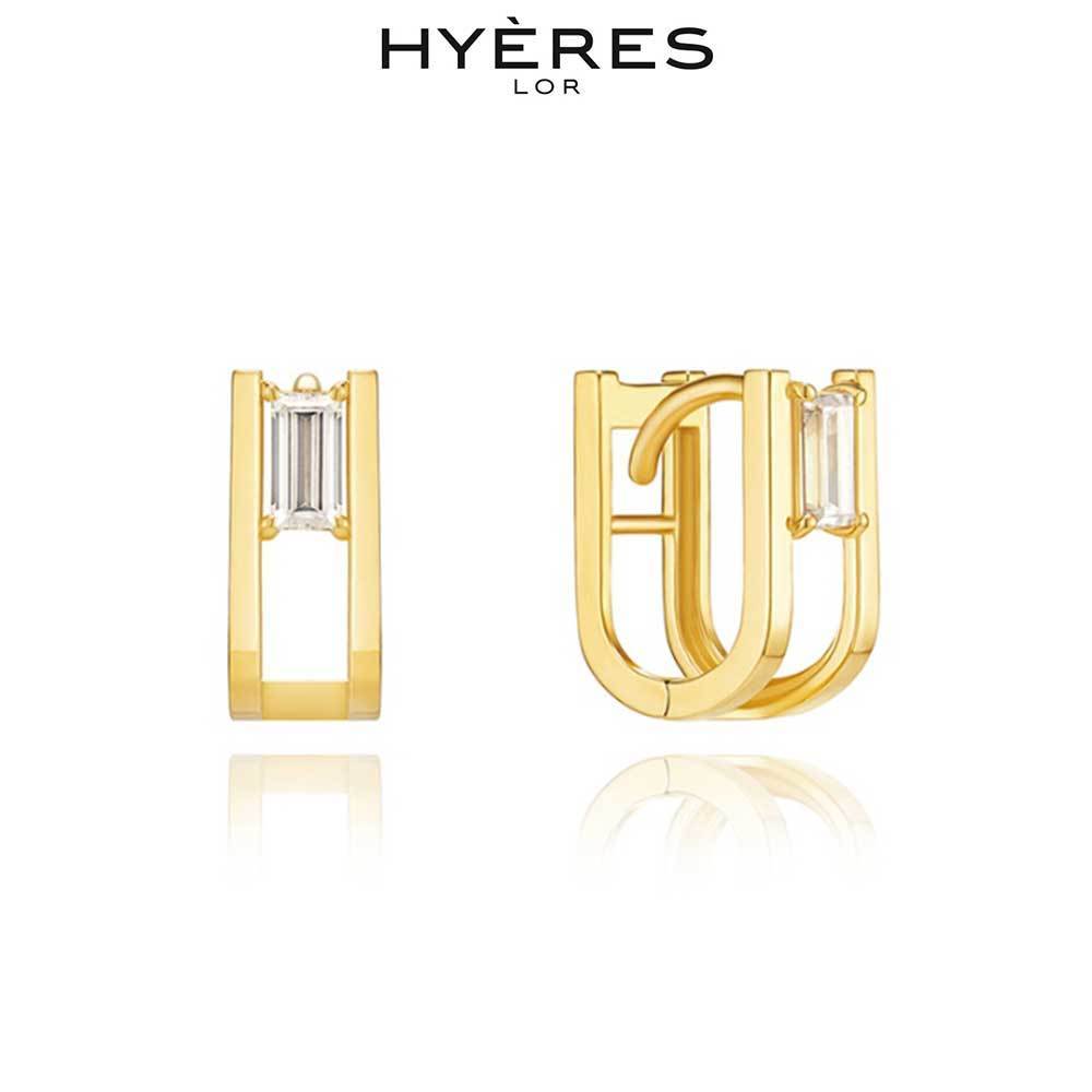 【HYERES LOR】22SS★ Essence 14K Raphine stone earring
