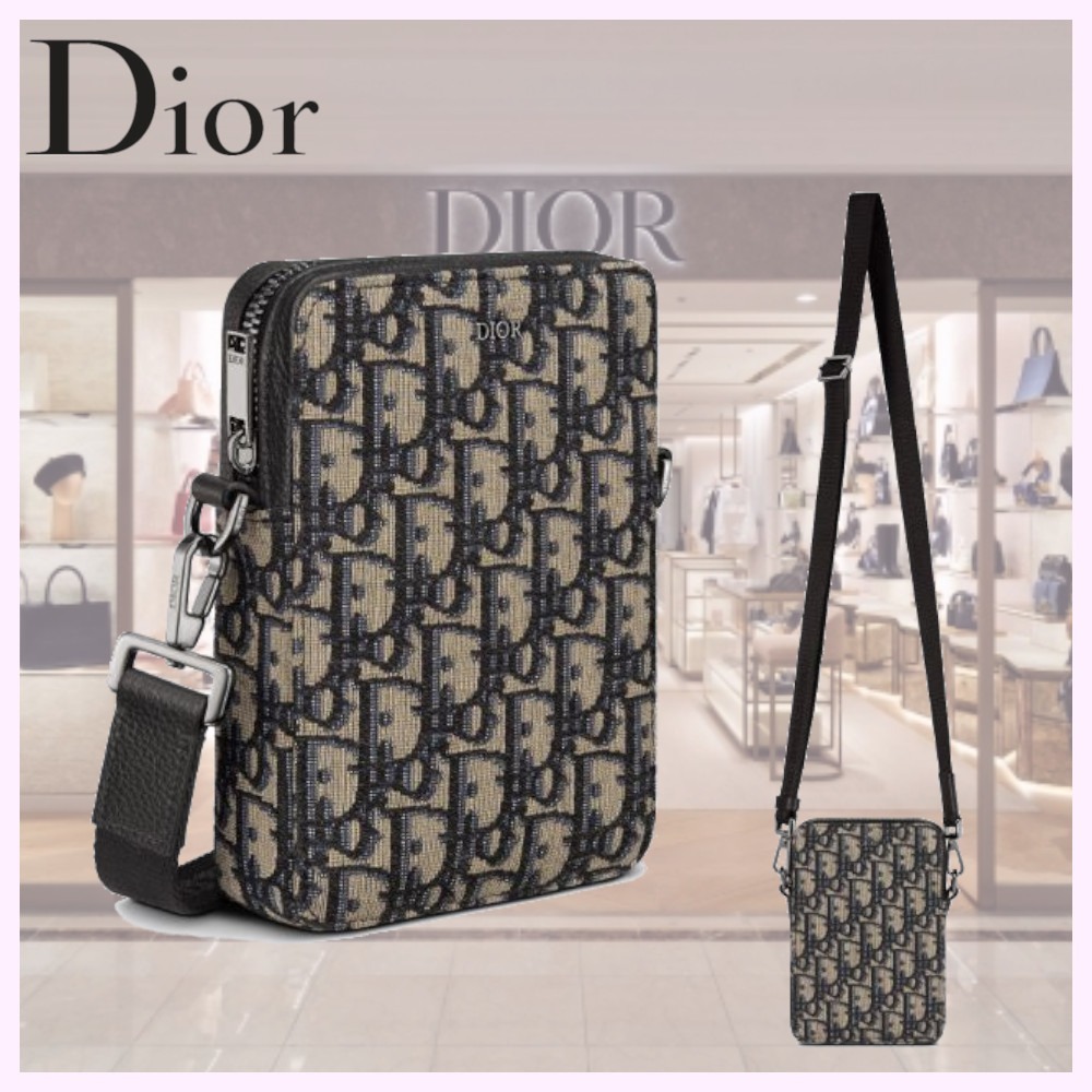 すぐ届く!【DIOR】メッセンジャーポーチ ディオール オブリーク ...