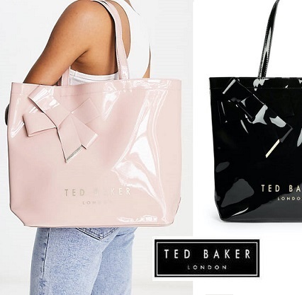 TED BAKER■NICON knot bow リボン トートバッグ L