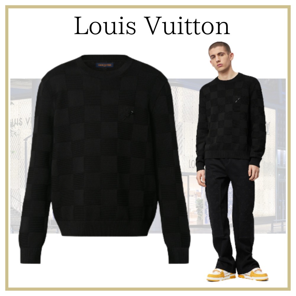 つやあり ※専用※LOUIS VUITTON/ダミエスティッチクルーネックニット