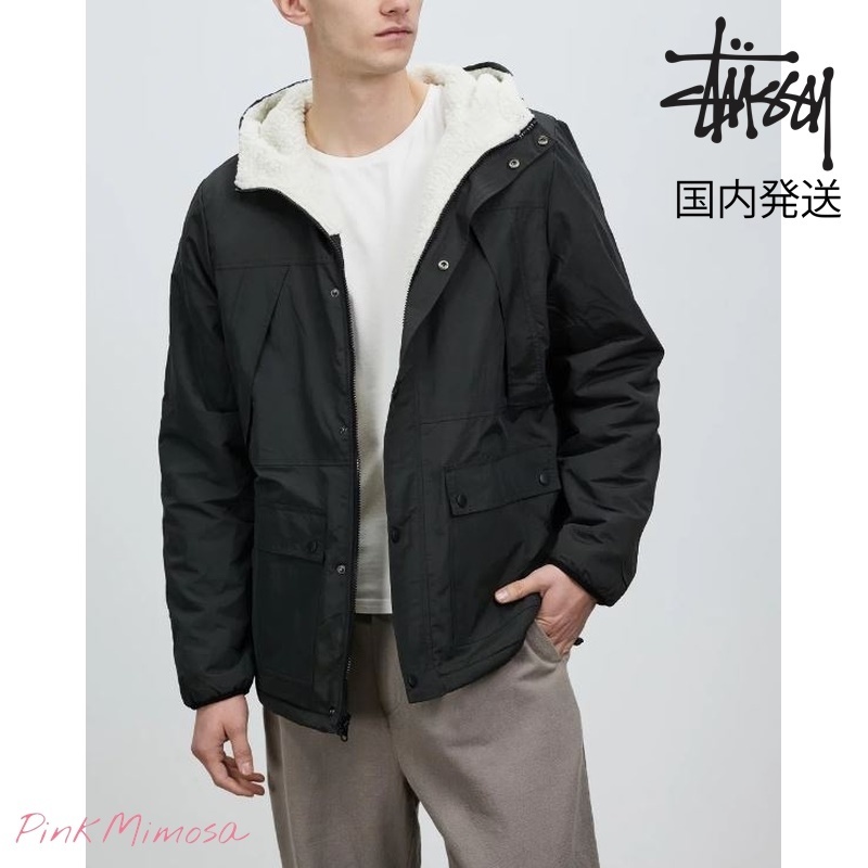 プレゼント サプライズ Stussy 8 ボールシェルパリバーシブル