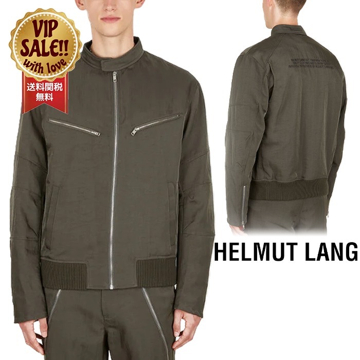HELMUT LANG ジップ シェルジャケット カーキ ヘルムート ラング 毎日