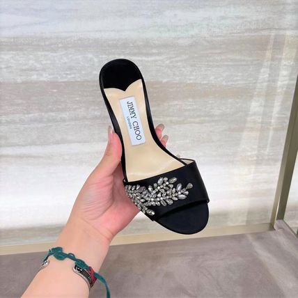 サンダル,ビジュー Jimmy Choo(ジミーチュウ) - 海外通販のBUYMA セグウェイ 新品未使用 jimmy 黒 ビジュー サンダル スエード choo サンダル
