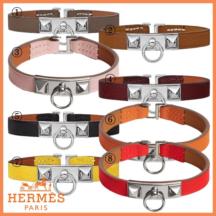 HERMES ブレスレット リヴァル ミニ レザー