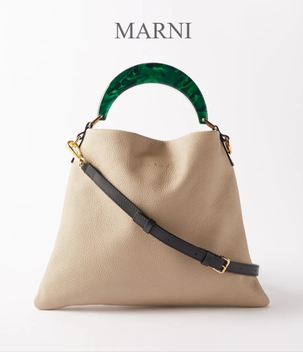 MARNI ヴェニス スモール グレインレザートートバッグ【関税込】