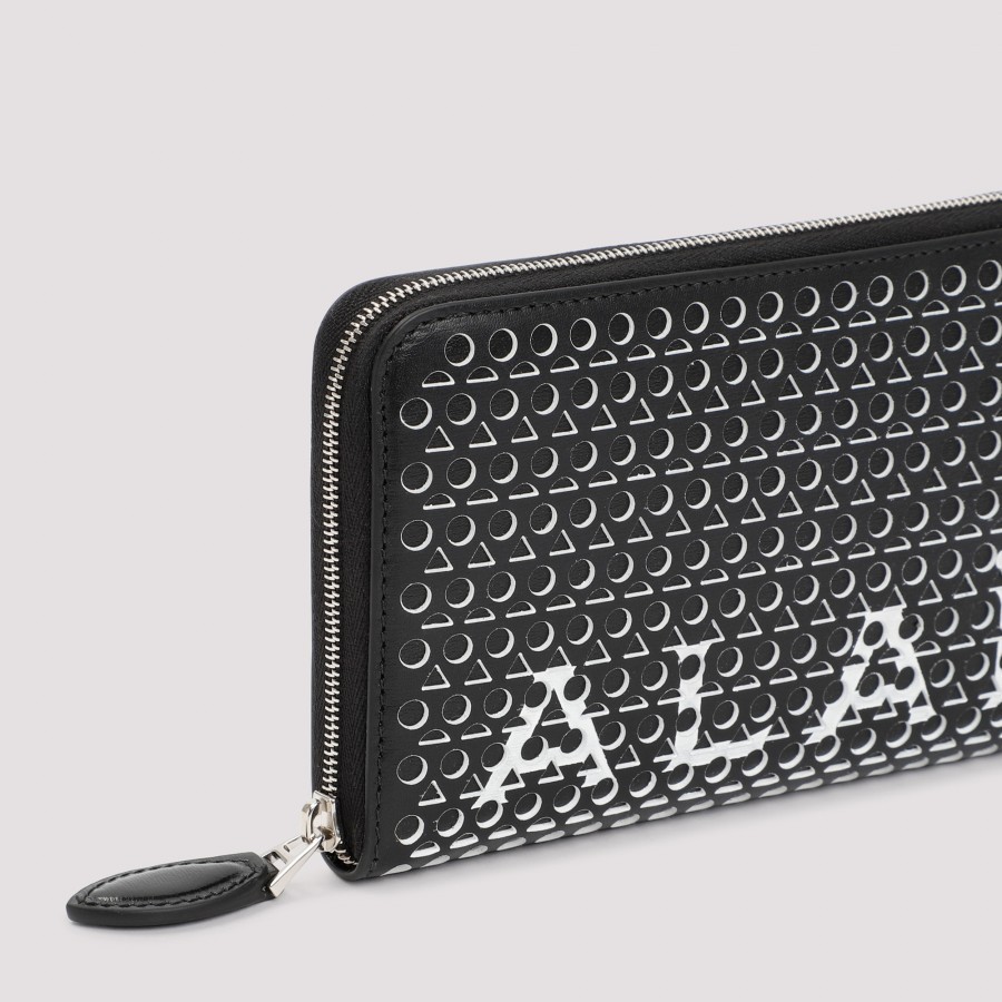 ☆安心の定価販売☆】 ALAIA 長財布 ブラック ラウンドファスナー長