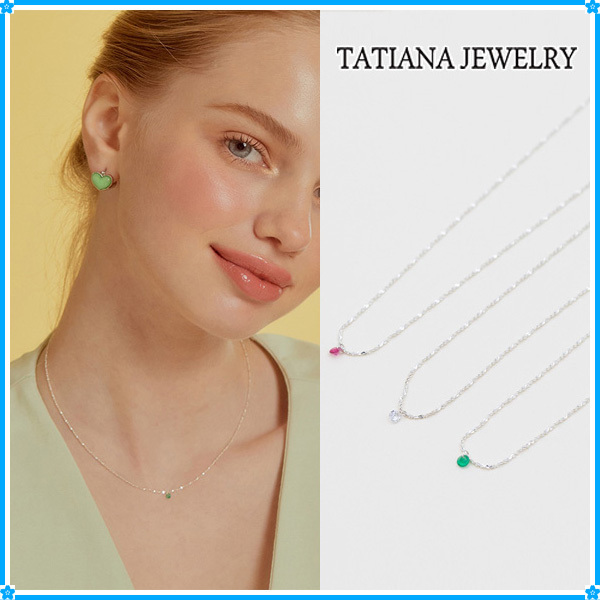 【TATIANA】Petit Cubic Silver Necklace NZ2006〜ネックレス