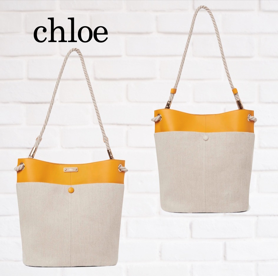 大人気 Chloe “key”ミディアムバケットバッグ トートバッグ ソース