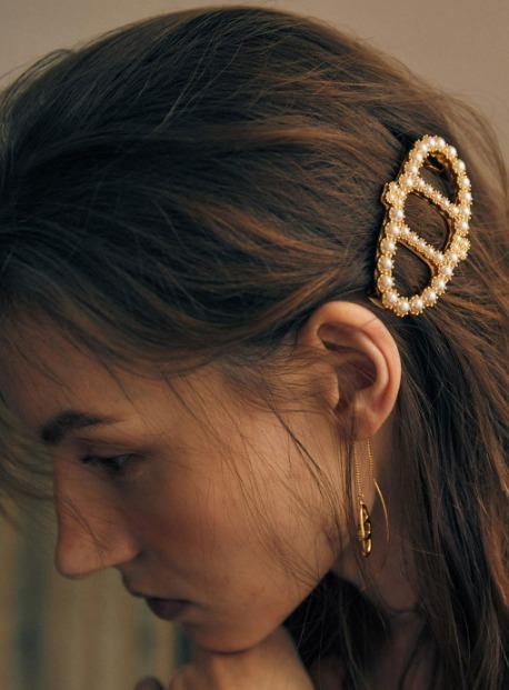 [ATHE VANESSABRUNO] 韓国ヘアアクセ☆DOUBLE A Pearl Hair Pin