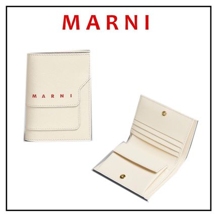 日本初の公式 【直営店】MARNI サフィアーノレザー 二つ折りウォレット ...
