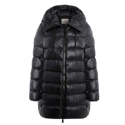 MONCLER Down Jackets Nylon Street Style Medium Logo Down Jackets