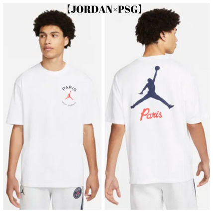 [Nike]コラボ! Jordan x Paris Saint-Germain ロゴ Tシャツ 半袖