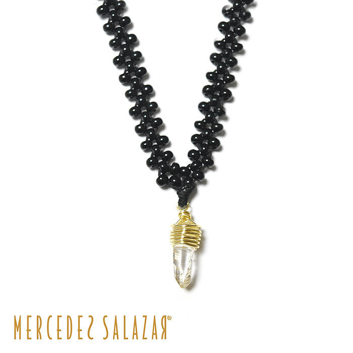 【国内即発】≪MERCEDES SALAZAR≫ クリアクォーツ ネックレス