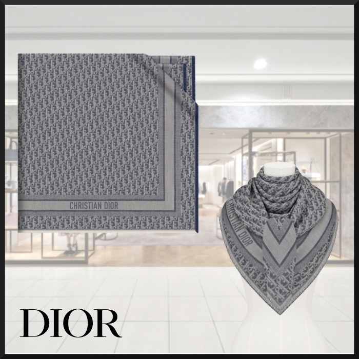 DIOR】☆デニム ショール/ディオール オブリーク (Dior/マフラー ...
