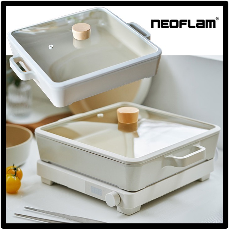 ★関税込★NEOFRAM FIKA(ピカ) 角型鍋X角型IH調理器2点セット★
