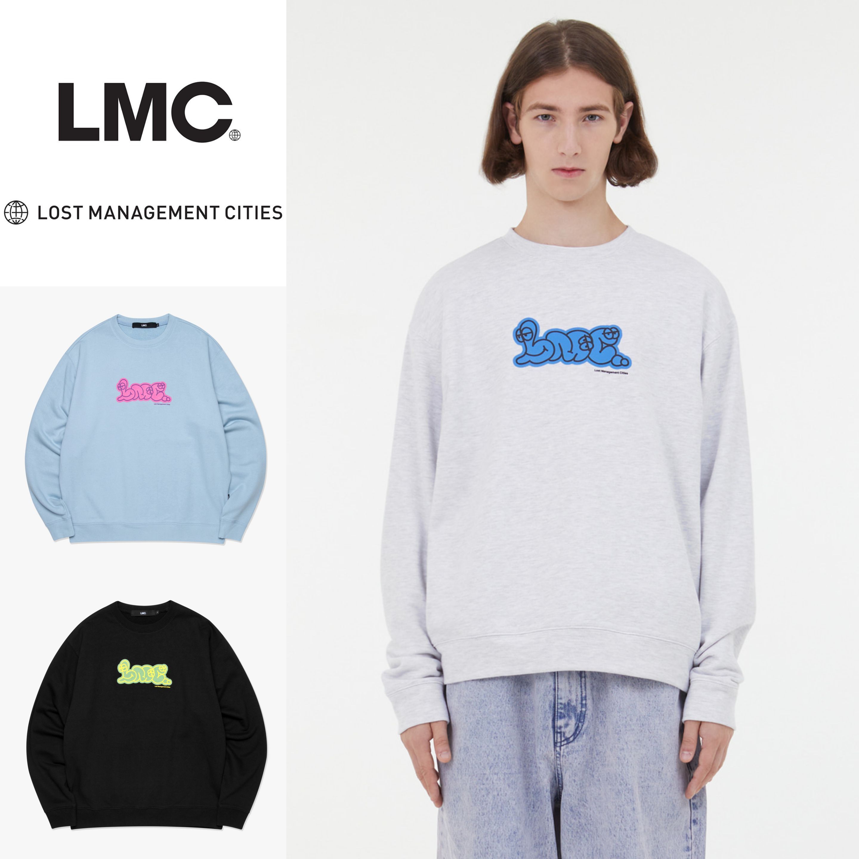 さらに100円引き◆LMC STICKER SWEATSHIRT スウェット