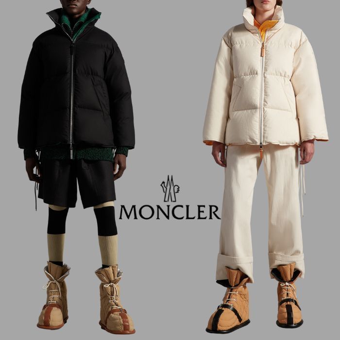 【MONCLER】編上げレース付 フェミニン 撥水 ダウンジャケット