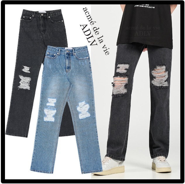 関税込☆acme'de la vie☆A LOGO EMBLEM EMBROIDERY CARGO PANTS