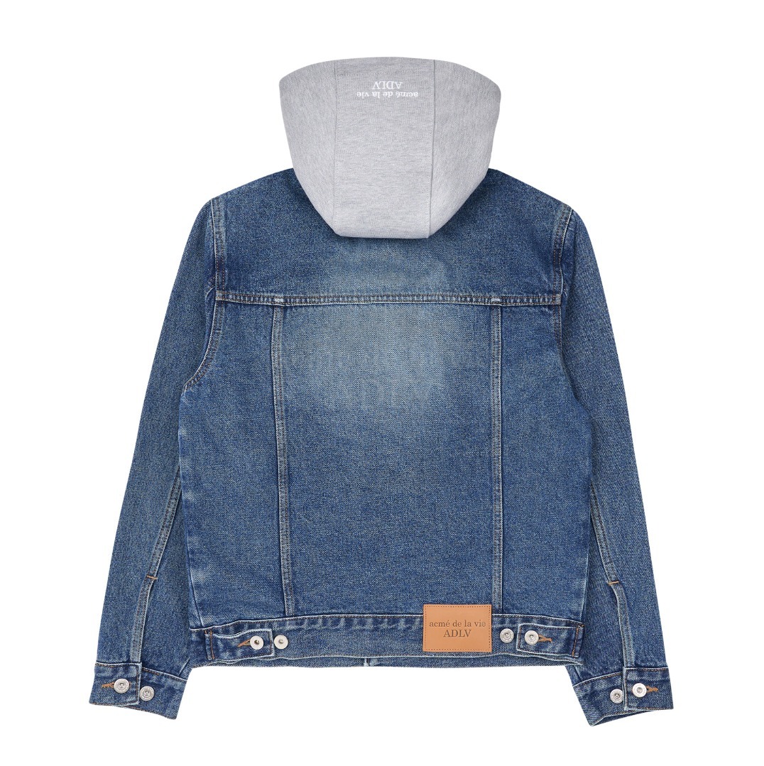 ☆関税込☆acme'de la vie★A LOGO PATCH DENIM HOODIE JACKET★ ☆関税込☆acme'de la vie☆A LOGO PATCH DENIM HOODIE JACKET☆