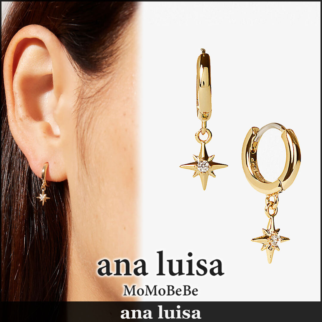 【国内発送・関税込】ana luisa スターチャームフープピアス