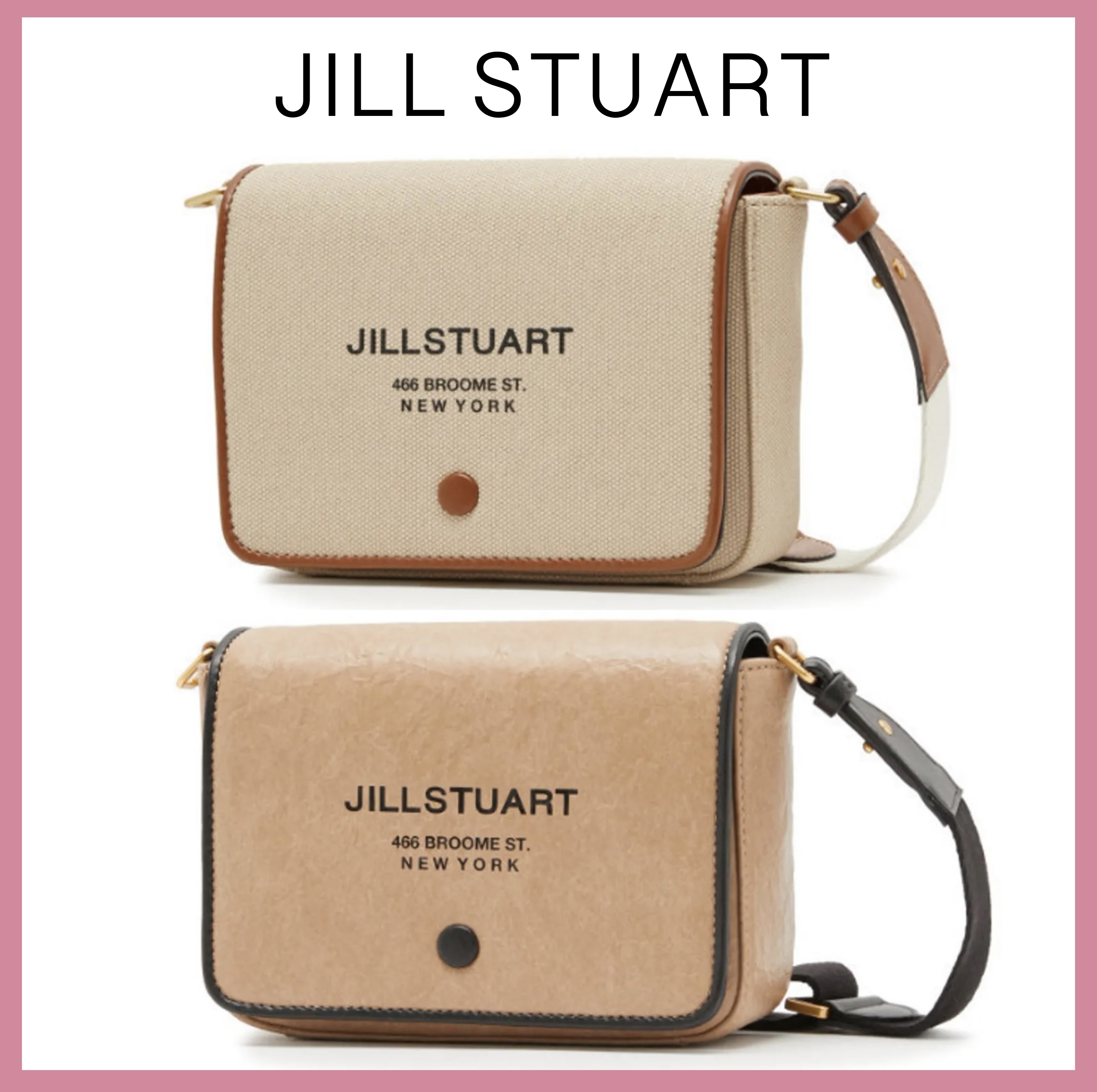 ☆JILLSTUART☆ PAPER22 キャンバス Flap クロスバッグ 2色