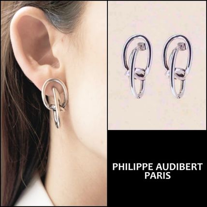 Philippe Audibert Earrings Handmade Silver Brass Earrings