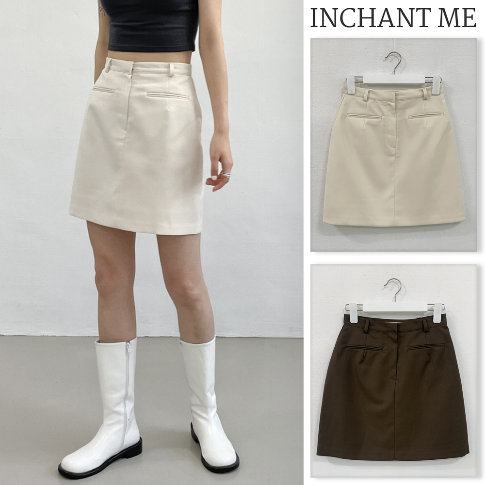 【INCHANT ME】As H-line mini skirt