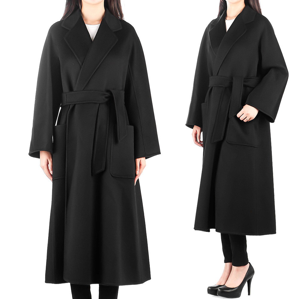 Max Mara☆関税込 セレブ愛用 ブラック Ludmilla カシミアコート