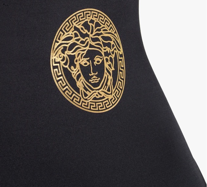 新作【FENDI】フェンダーチェ ロゴ ブラックLycra スイムスーツ | beia