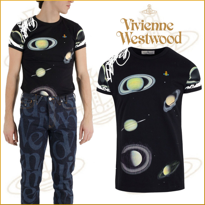 22新作★vivienne westwood★プラネット 半袖Tシャツ/男女兼用