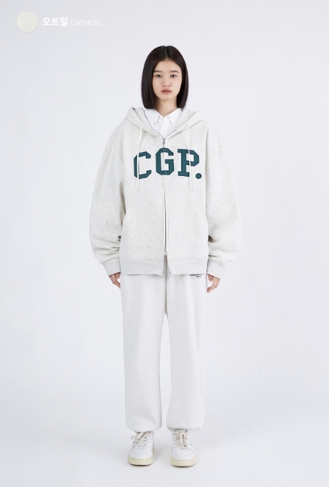 (CODEGRAPHY) CGP ARCH LOGO ZIP-UP HOODIE