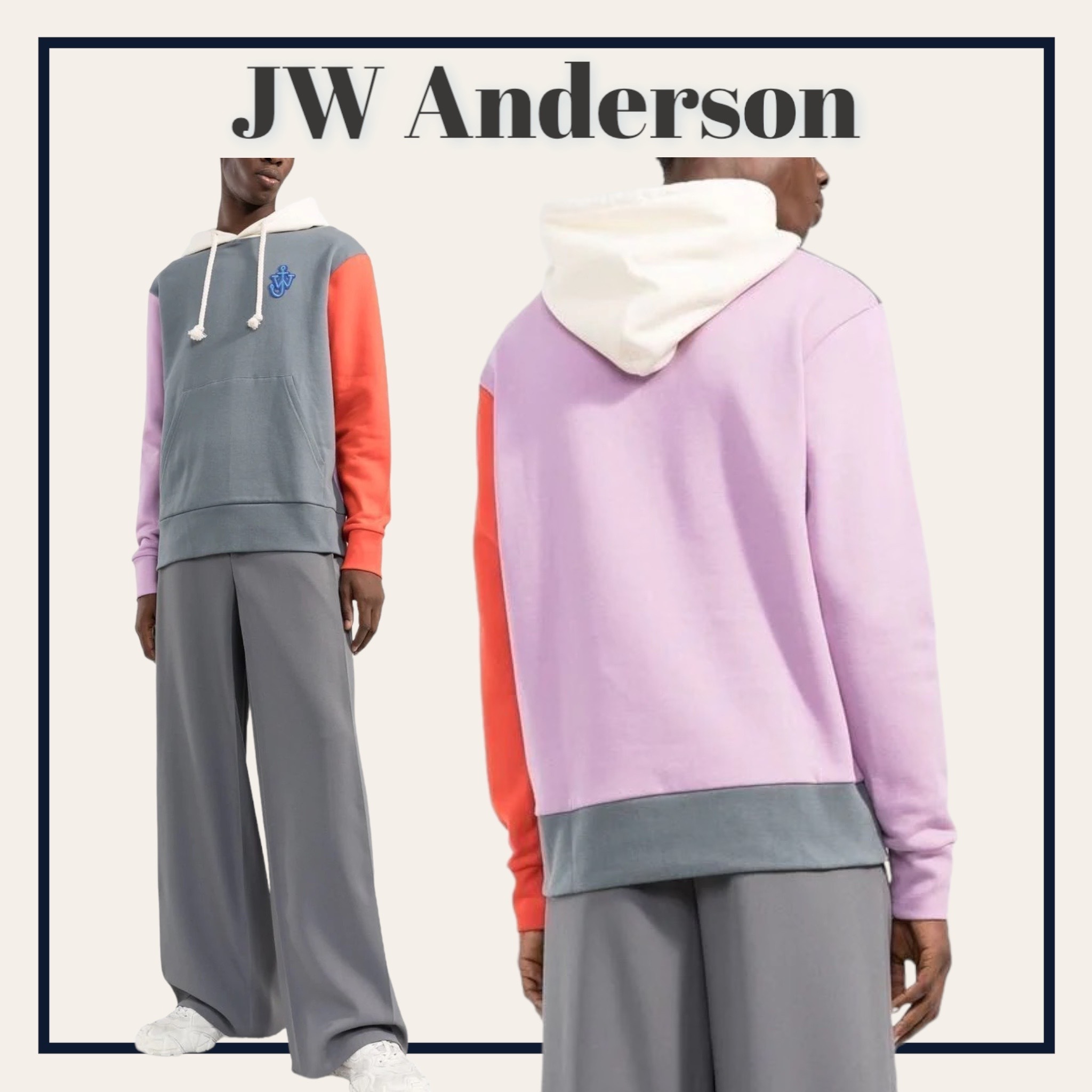 超歓迎 【JW パーカー☆ カラーブロック Anderson】アナグラム
