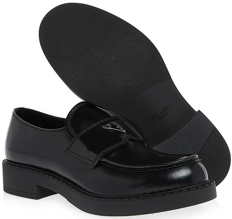 ♢PRADA♢レザー ローファー☆正規品・安全発送☆ (PRADA/ドレス