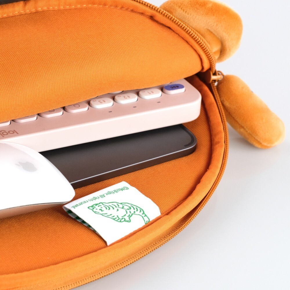 MUZIK TIGER Flat Tiger Large Tablet Pouch BBH5433 (MUZIK