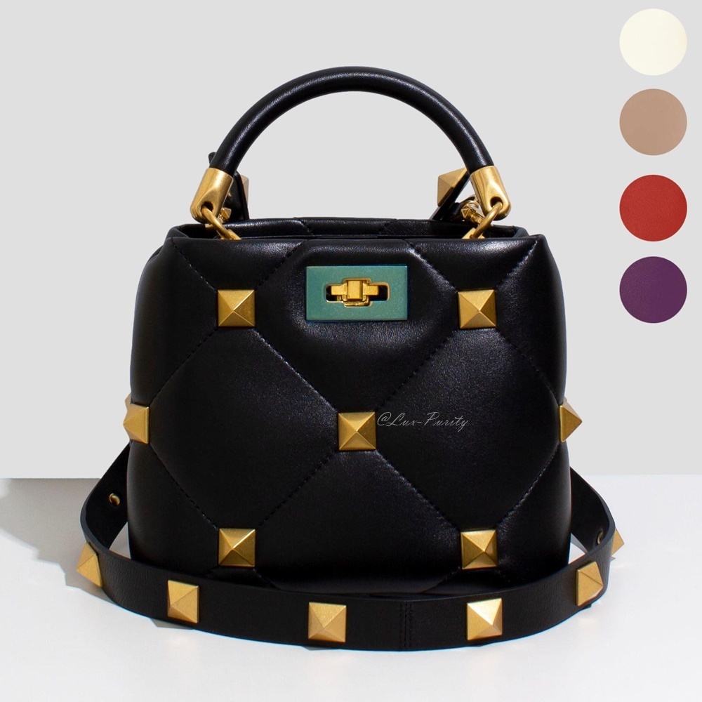 関税送料込み-VALENTINO ROMAN STUD HANDLE BAGローマンスタッズ