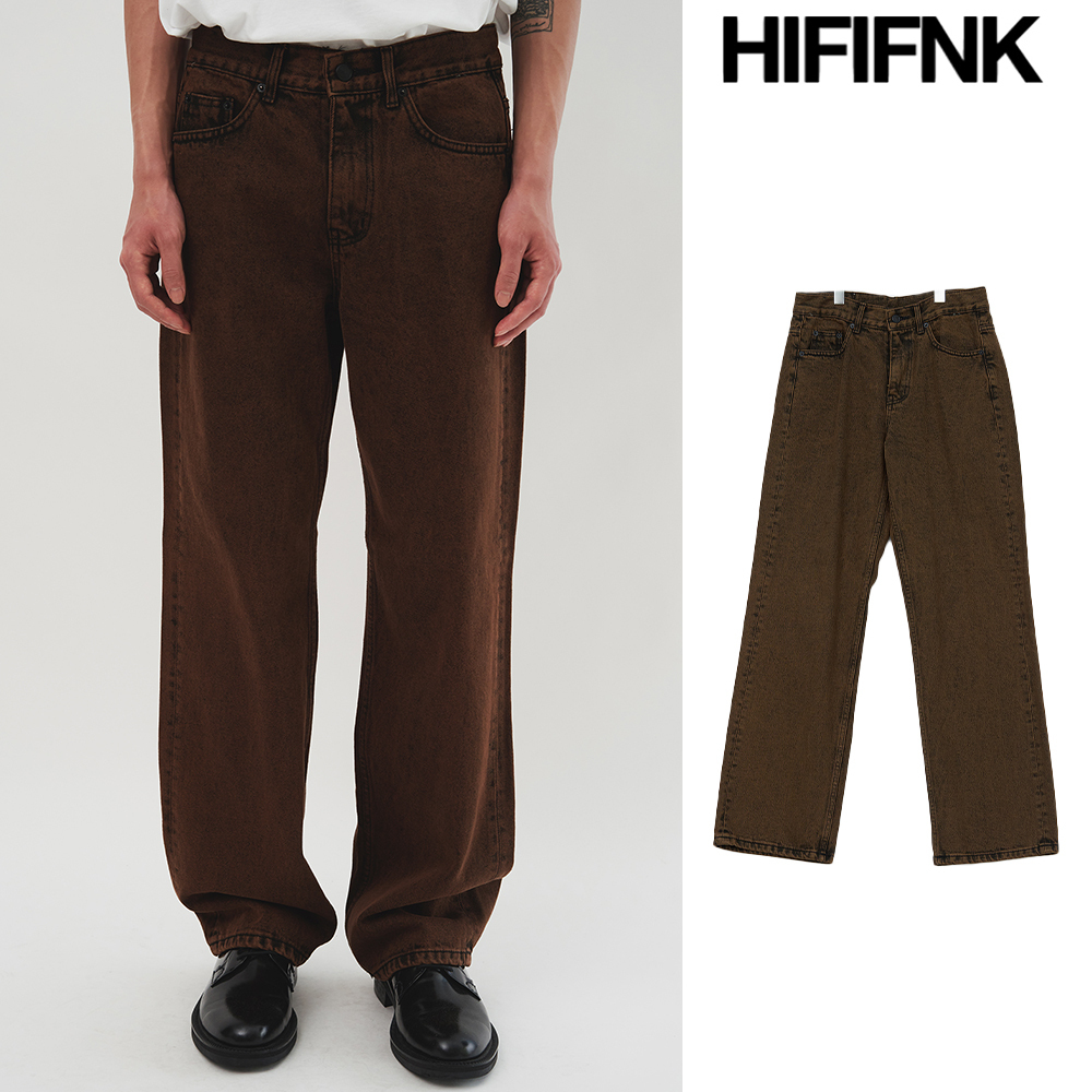 【HI FI FNK】Oldy Brown Dyeing Denim