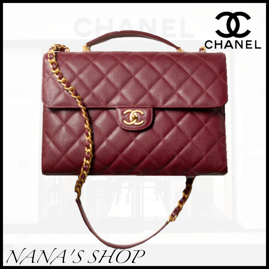 22秋冬♪上品な大人カラー】CHANEL ラージ ハンドバッグ - www ...