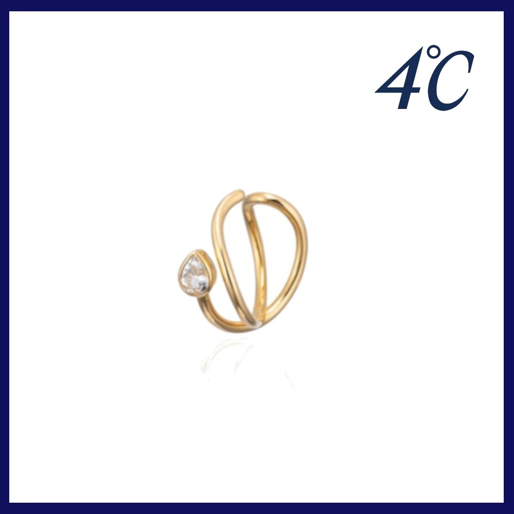 すぐ届く☆4℃シルバー イヤーカフ/片耳用 大人気 プレゼント