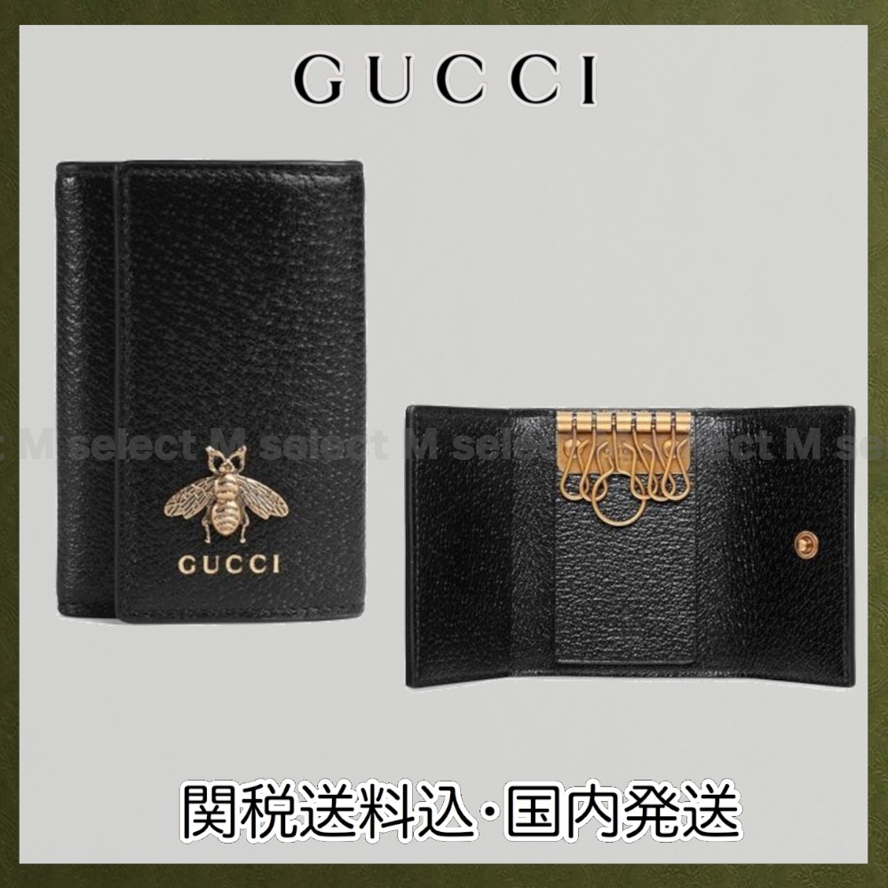 すぐにお届け☆大人気【GUCCI】〔アニマリエ〕レザー キーケース