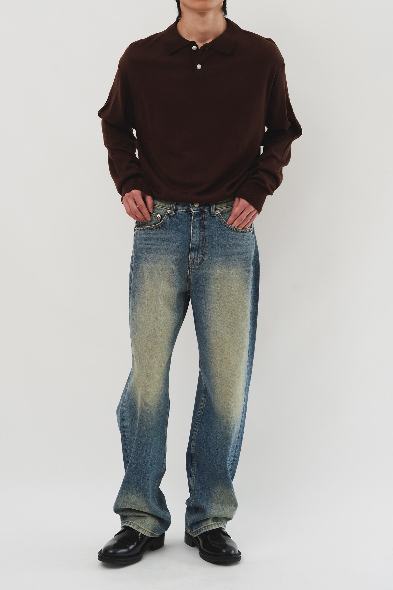 【HI FI FNK】Jein Collar Knit HI FI FNK】Jay Collar Knit (HI FI FNK/ニット・セーター